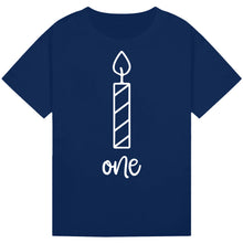 Lade das Bild in den Galerie-Viewer, One Candle First Birthday Tee
