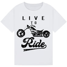 Load image into Gallery viewer, Motorcycle Print T-Shirt – Comfy &amp; Trendy
