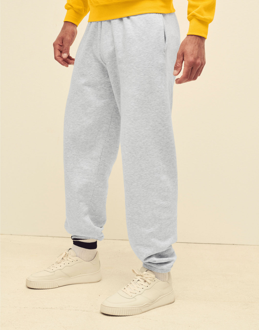 FOTL Mens Classic Elastic Cuff Jog Pants