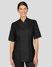 Lade das Bild in den Galerie-Viewer, Dennys Ladies&#39; SS Fitted Chef&#39;s Jacket
