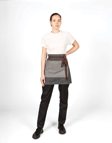 Dennys 100% Cotton Contrast Waist Apron