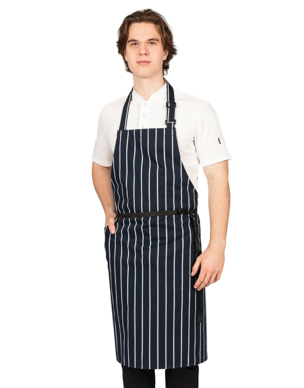 Dennys Woven Butchers Stripe Apron