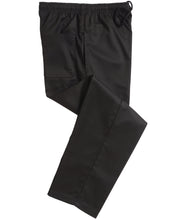 Lade das Bild in den Galerie-Viewer, Dennys Unisex Elasticated Black Trouser
