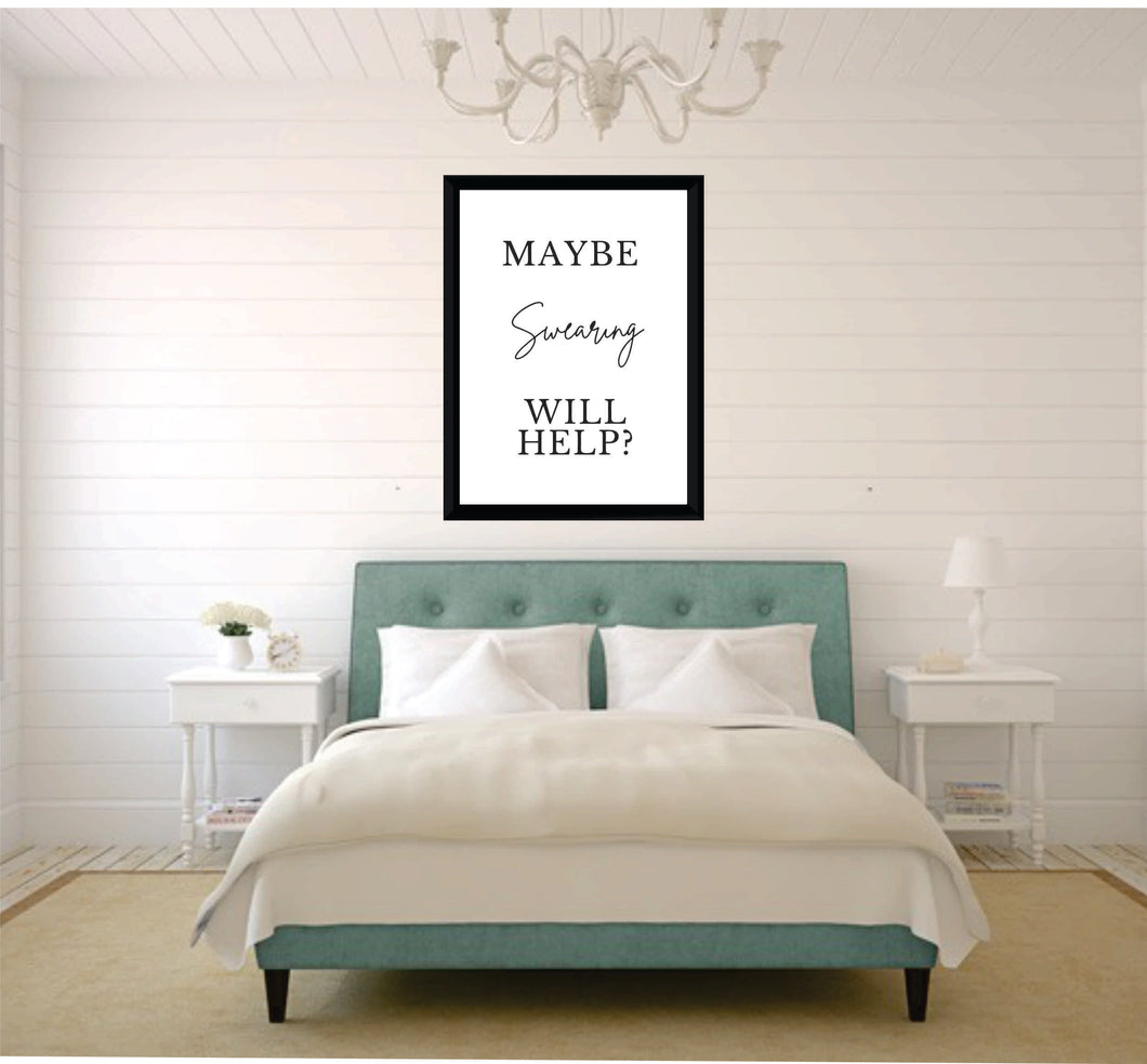 BDP-37 Wall Art Posters Bedroom Funny Quote 