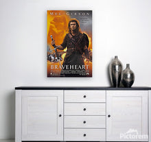 Load image into Gallery viewer, CM-38 Vintage Classic Movie Posters &#39;BRAVEHEART&#39; &quot;every man dies, not every man really lives&quot;.
