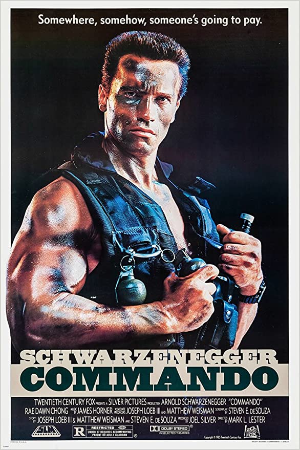 CM-32 Vintage Classic Movie Posters 'Commando'