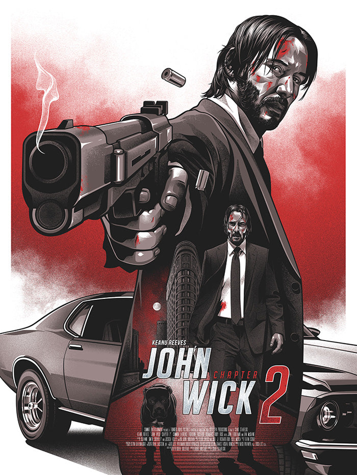 CM-54 Vintage Classic Movie Posters 'JOHN WICK 2'