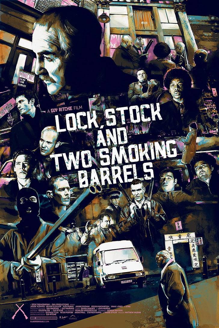 CM-90 Vintage Classic Movie Posters 'LOCK STOCK AND TWO SMOKING BARRELS'