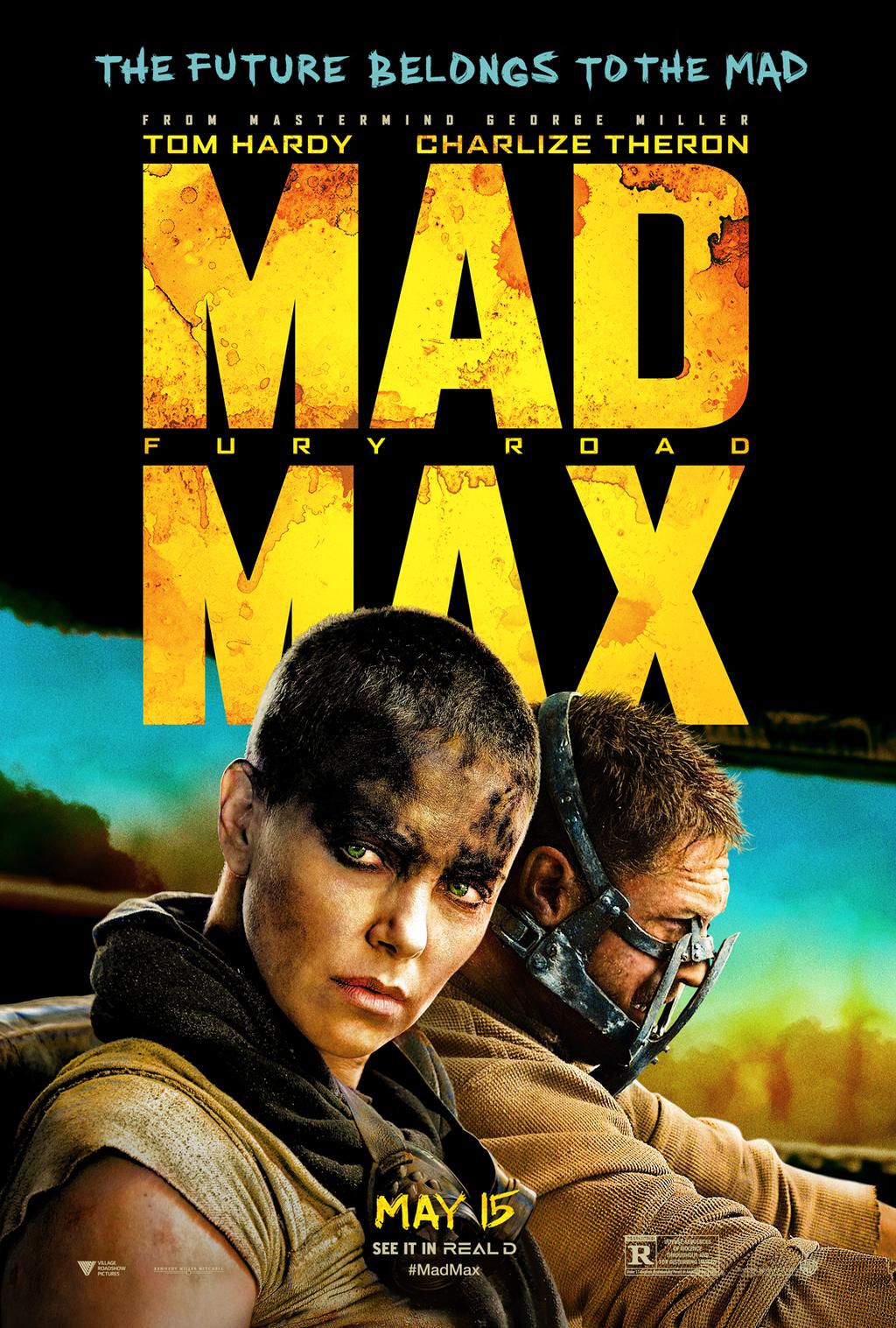 CM-89 Vintage Classic Movie Posters 'MAD MAX' 'FURY ROAD' the future belongs to the Mad