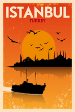 Lade das Bild in den Galerie-Viewer, TP-06 Vintage Travel Retro Posters &quot;ISTANBUL&quot;
