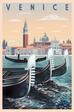 Lade das Bild in den Galerie-Viewer, TP-10 Vintage Travel Retro Posters &quot;VENICE&quot;
