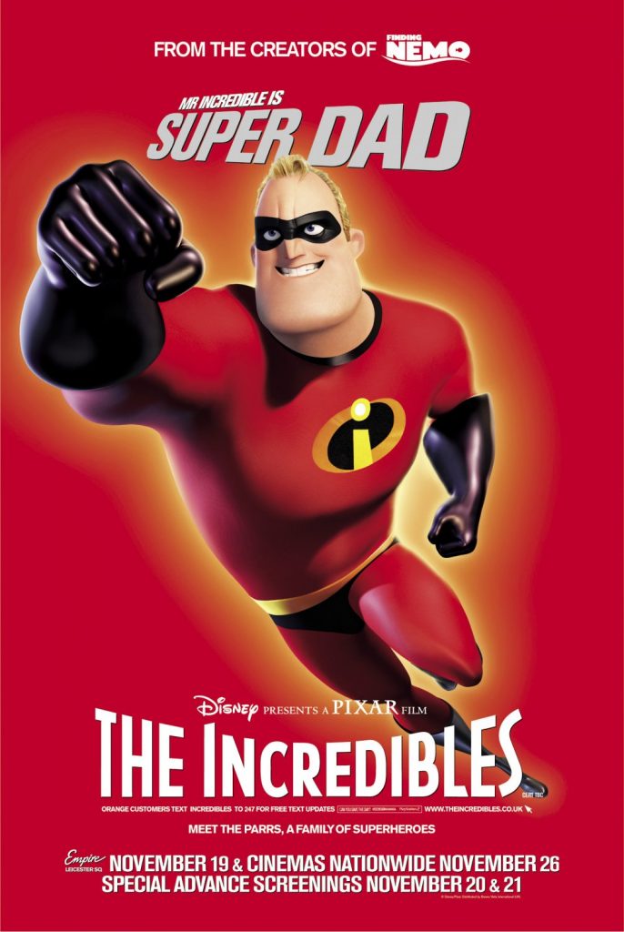 CM-143 Vintage Classic Movie Posters 'THE INCREDIBLES'  