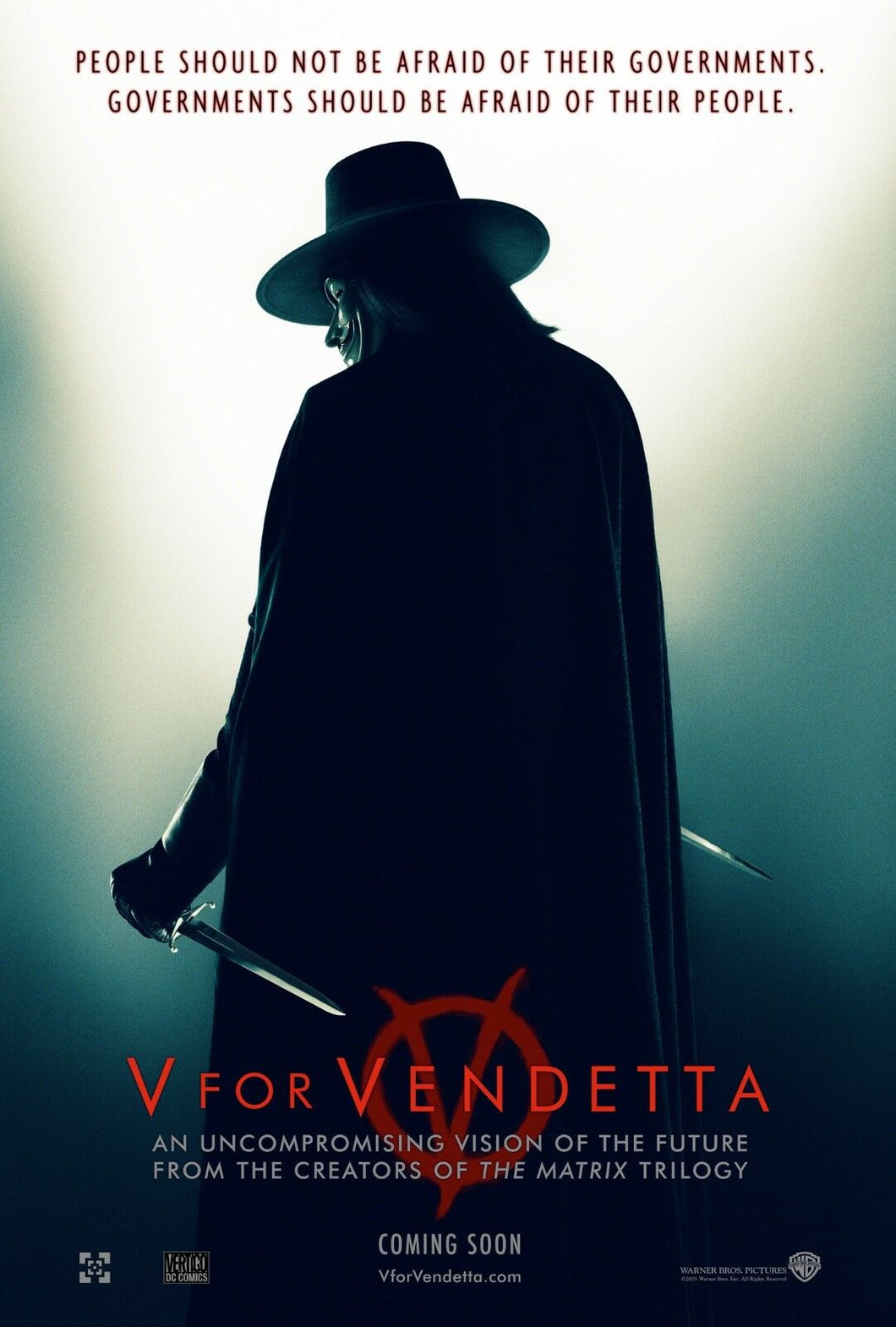 CM-174 Vintage Classic Movie Posters 'V for VENDETTA' 