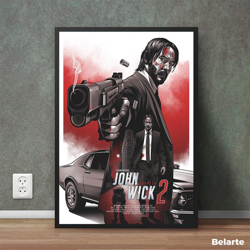 CM-101 Vintage Classic Movie Posters 'JOHN WICK 2'