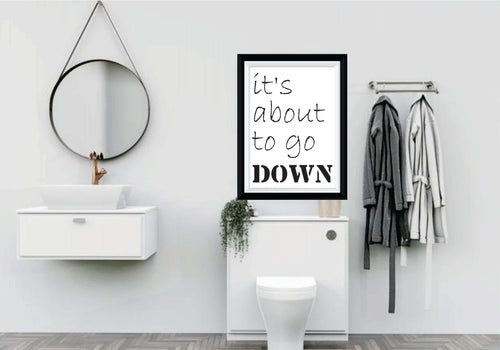 BP-49 Wall Art Posters Bathroom Funny Quotes 