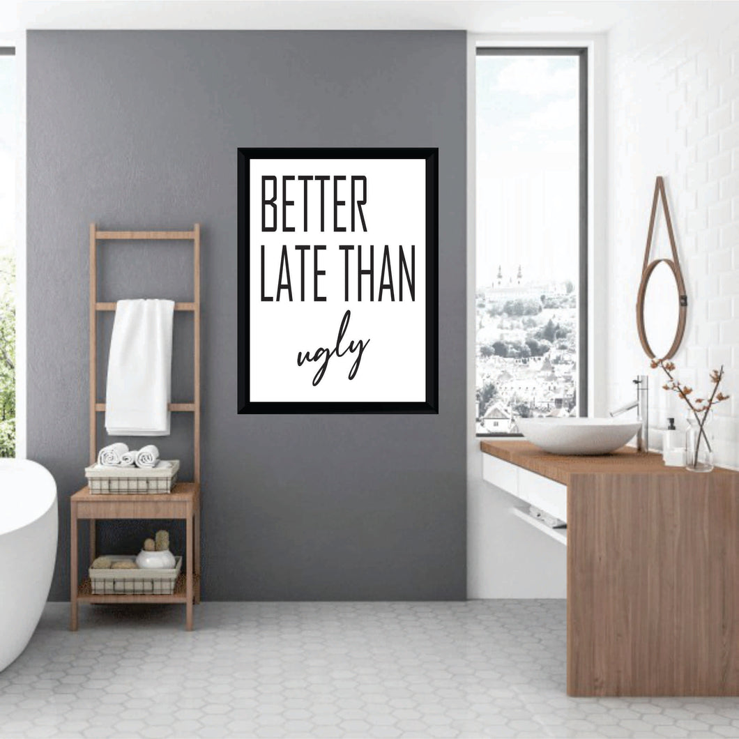 BP-31 Wall Art Posters Bathroom Funny Quotes 