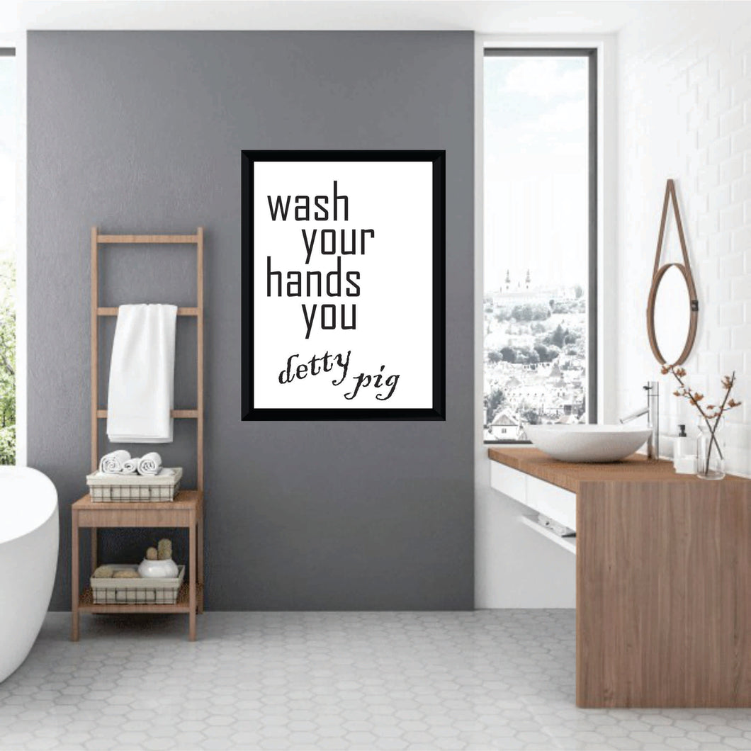 BP-42 Wall Art Posters Bathroom Funny Quotes 