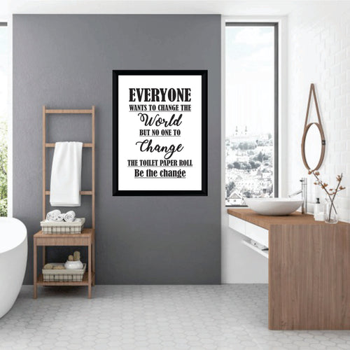 BP-45 Wall Art Posters Bathroom Funny Quotes 