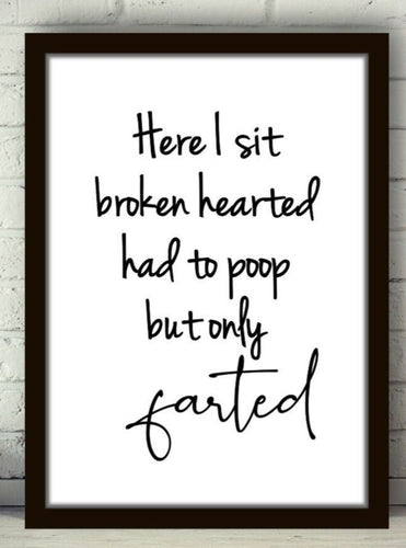 BP-70 Wall Art Posters Bathroom Funny Quotes 