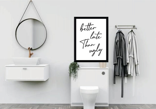 BP-76 Wall Art Posters Bathroom Funny Quotes 