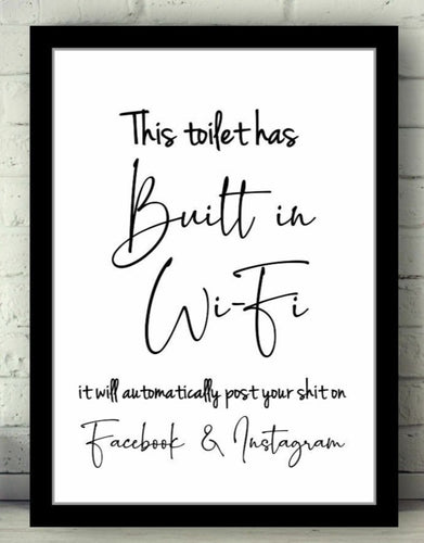 BP-78 Wall Art Posters Bathroom Funny Quotes 