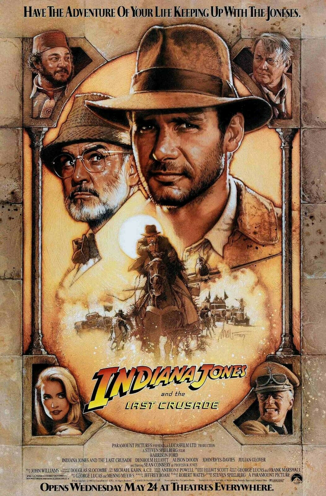 CM-15 Vintage Classic Movie Posters 'Indiana Jones' and the last crusade