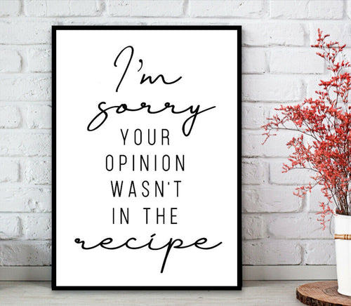 KP-31 Wall Art Posters kitchen Funny Quotes 