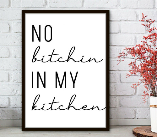 KP-06 Wall Art Posters kitchen Funny Quotes 