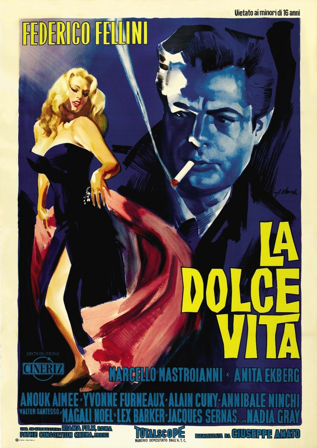 CM-111 Vintage Classic Movie Posters 'LA DOLCE VITA'