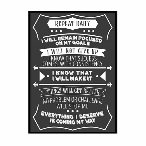 MP-60 Wall Art Posters Funny Motivational Quotes 