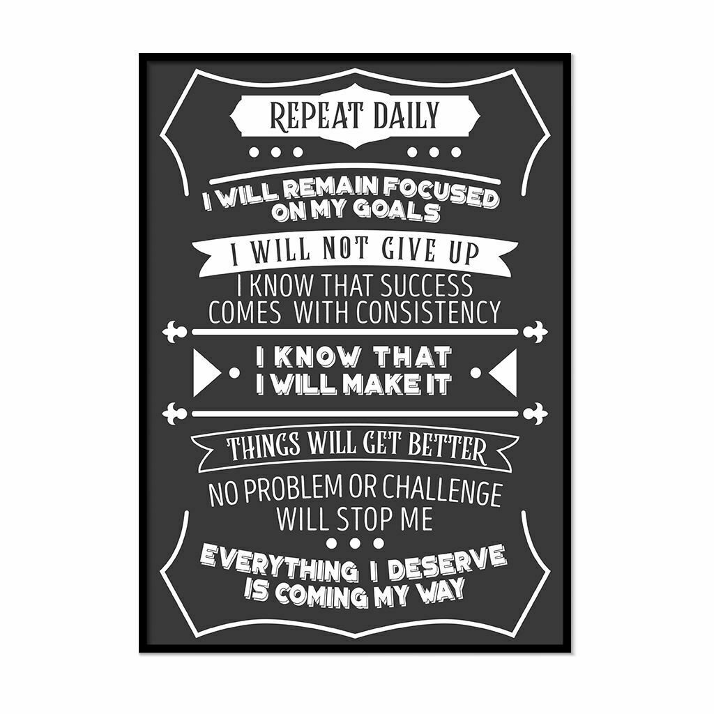 MP-60 Wall Art Posters Funny Motivational Quotes 