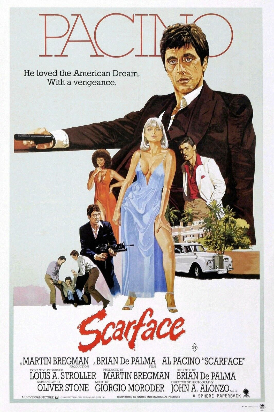 CM-158 Vintage Classic Movie Posters AL Pacino's 'SCARFACE' 