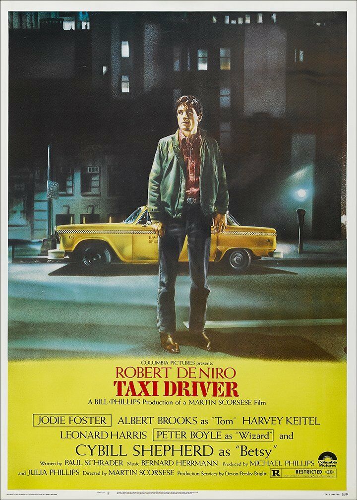 CM-159 Vintage Classic Movie Posters Robert Deniro's  'TAXI DRIVER'