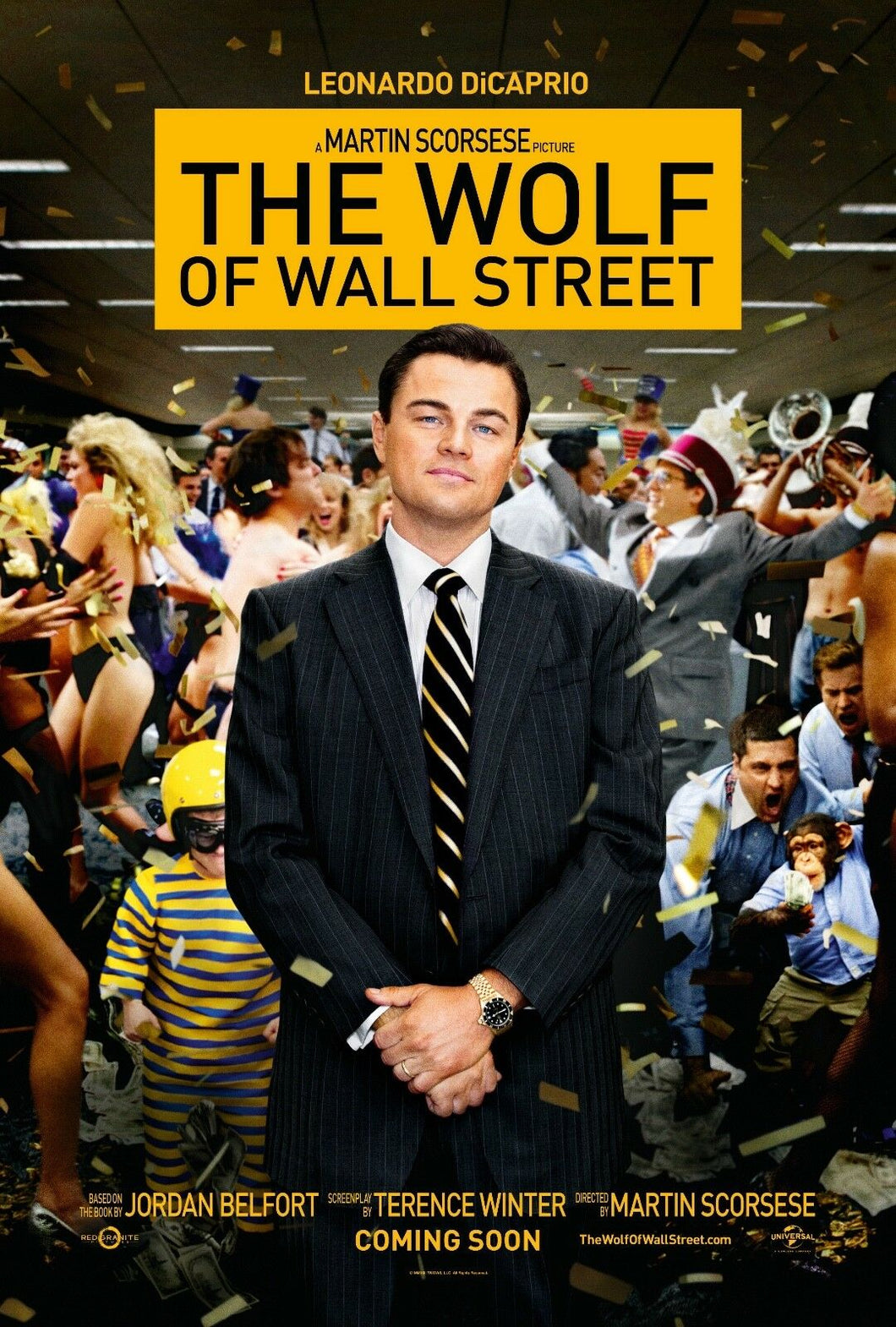 CM-165 Vintage Classic Movie Posters Leonardo DiCaprio's 'THE WOLF OF WALL STREET'